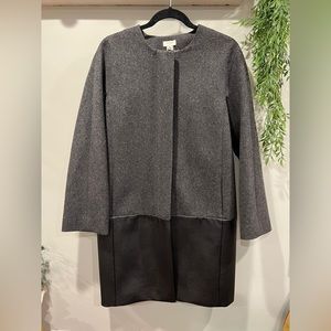 J Crew collarless winter jacket